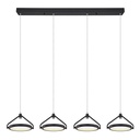 Lustre LED 50W kassi en métal noir Lumière avec 4 intensités Dakar , Sénégal