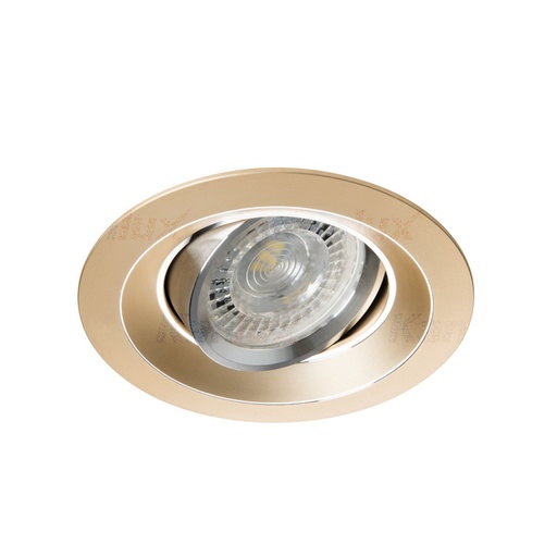 Spot encastré COLIE DTO-G - alliage en aluminium or adonisé Ø9,9