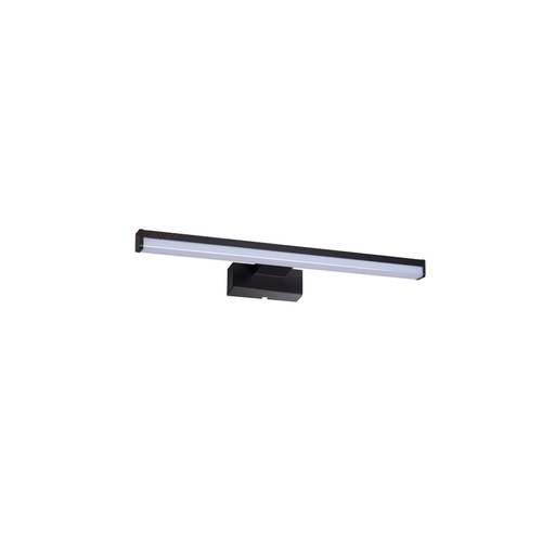 Applique murale Led Asten SDB noir 8W Lumière Blanche Naturelle étanche