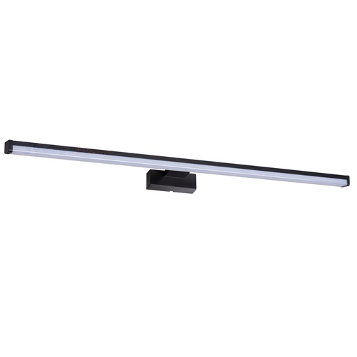 Applique murale Asten Led SDB noir 15W Lumière Blanche Naturelle étanche