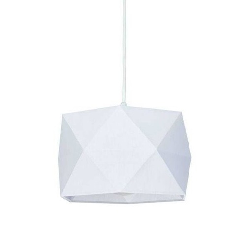 Suspension SDB Bulight en métal blanc et verre opale étanche