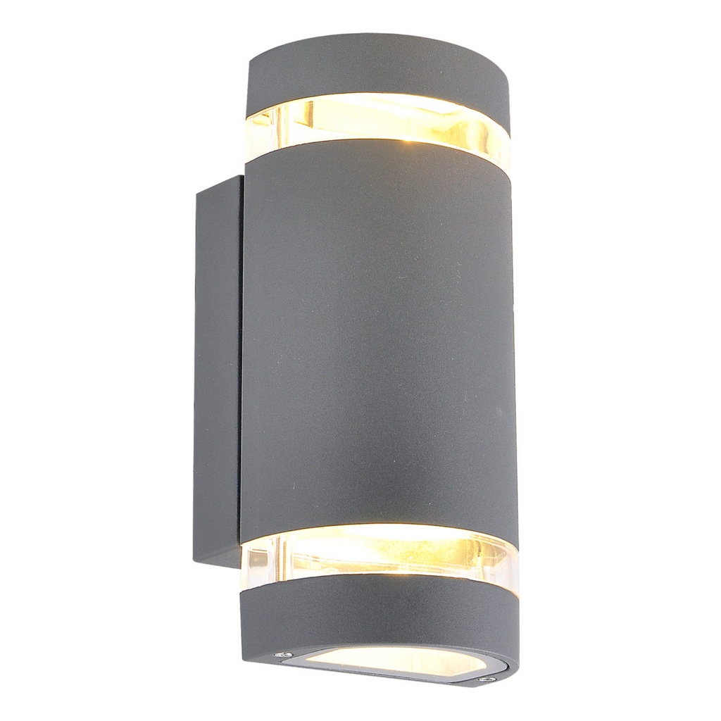 Applique Gunni en fonte d’aluminium gris anthracite étanche