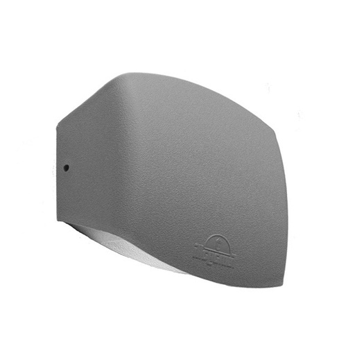 Applique murale led Abram-150 4W en résine et plastique gris étanche IP55