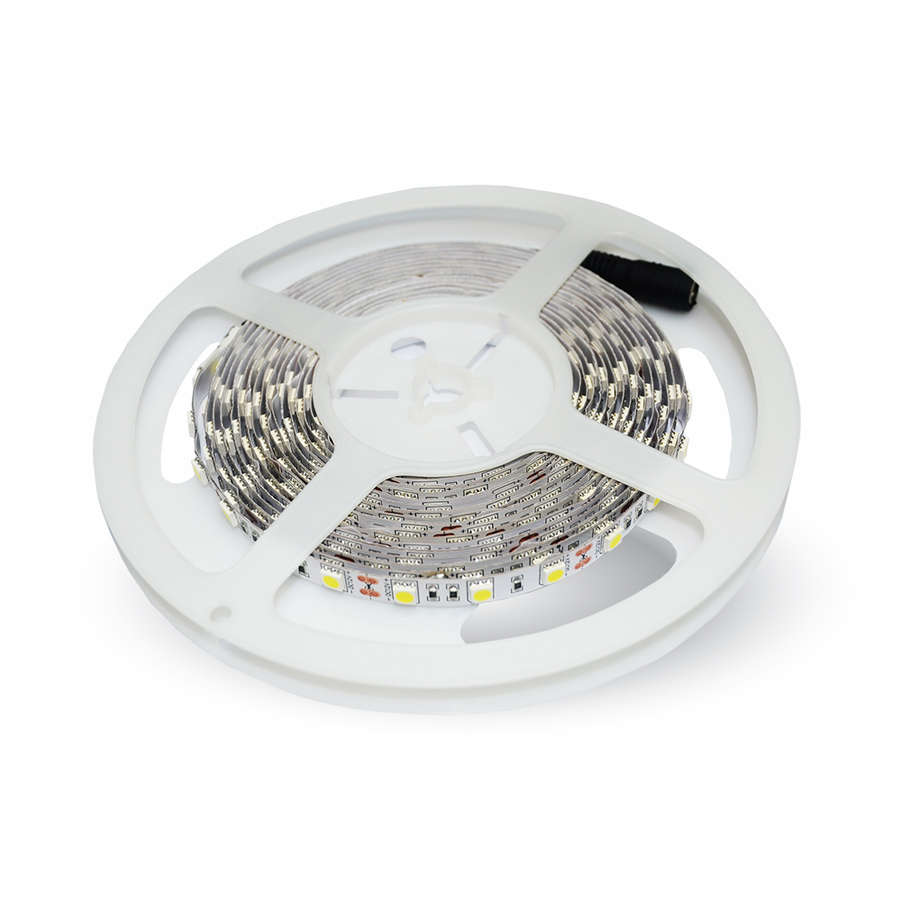 Ruban LED 5m flexible 9.6W/m non imperméable Lumière blanche naturelle
