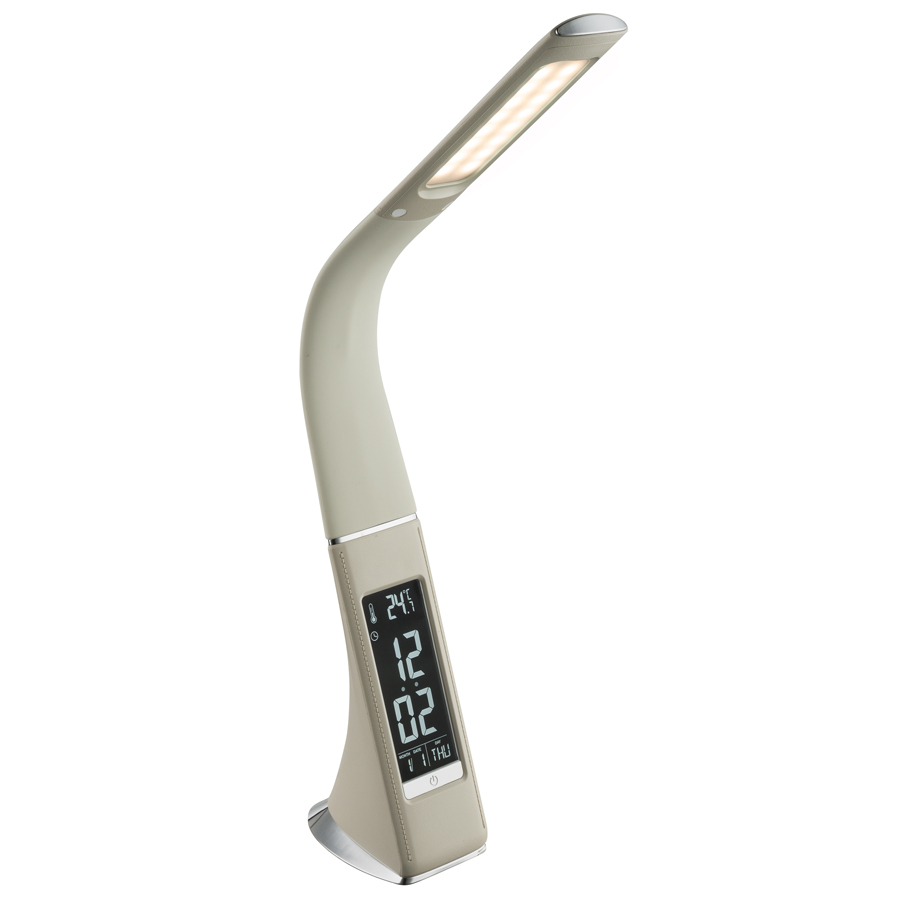 Lampe à poser Led Sophie 6W beige avec variateur sensitif lumière 3 intensités