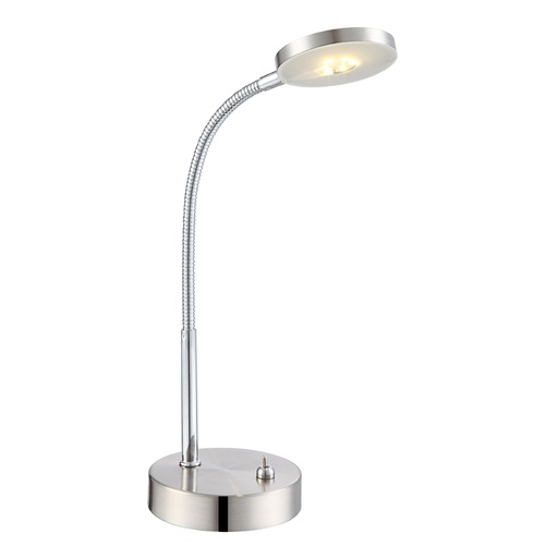 DENIZ - Lampe à poser LED 5W chrome Lumière Jaune H30