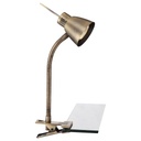 Lampe à pince Nuova en métal nickel mat