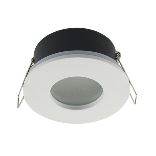 Spot encastré GU10 Rond Blanc étanche IP65 Ø8 avec Douille