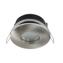 Spot encastré GU10 Rond Nickel Satiné étanche IP65 Ø8 avec Douille
