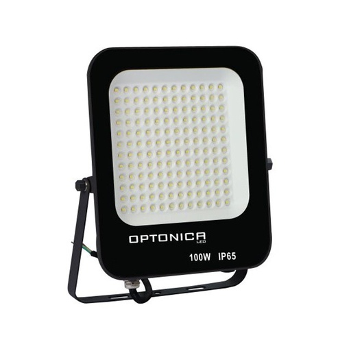Projecteur LED 100W SMD Noir Lumière Jaune étanche IP65