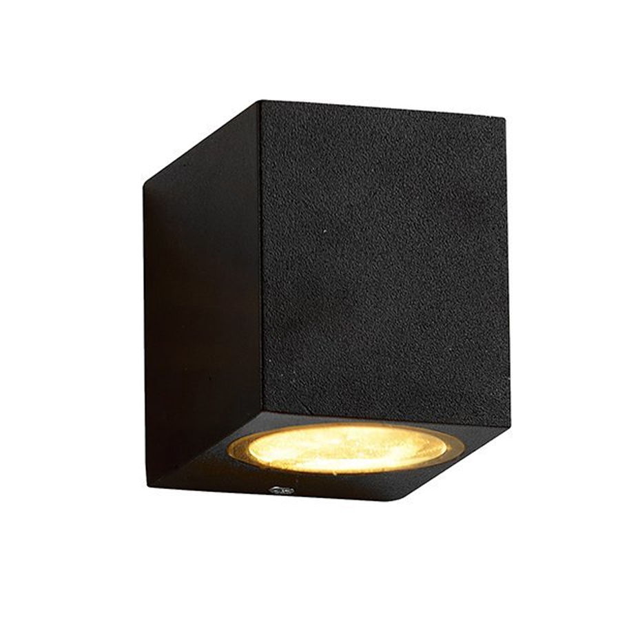 Applique façade en aluminium noir étanche IP54