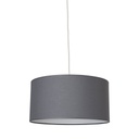 Suspension Pristina cylindre en coton ardoise