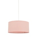 Suspension Pristina cylindre en coton blush