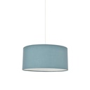 Suspension Pristina cylindre en coton bleu pétrole