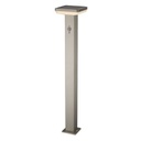 Borne solaire LED 4.4W brossé avec détecteur de mouvement Lumière Jaune étanche