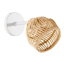 Applique Wild en fibre naturelle et métal blanc