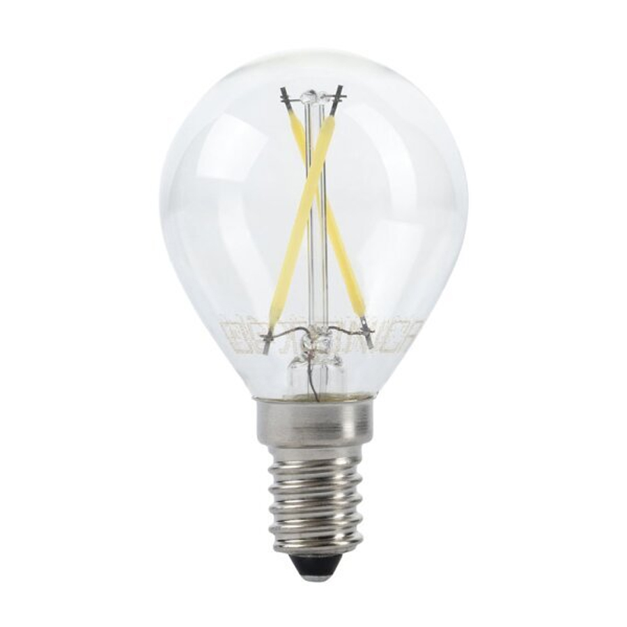 Ampoule led filament verre transparent G45 E14 4W Lumière Jaune