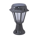 Borne led solaire noir Rosetta Minilot  avec capteur de mouvement étanche