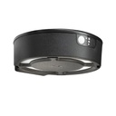 Applique murale solaire led Fortunato en résine noir étanche IP55 Ø18