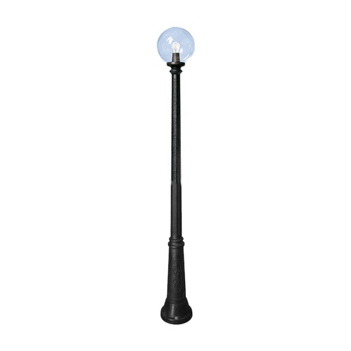 Lampadaire extérieure Ricu/G300 en résine noir étanche IP55