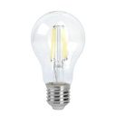 Ampoule led filament E27 A60 8W verre transparent Lumière Jaune