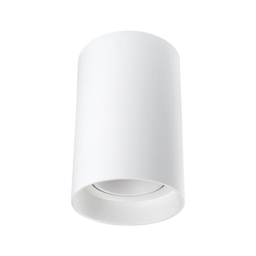 Plafonnier GU10 10W rond blanc Ø8