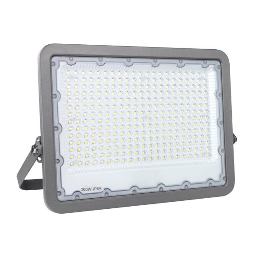 Projecteur LED 200W SMD Gris Lumière Blanche Froide étanche IP65