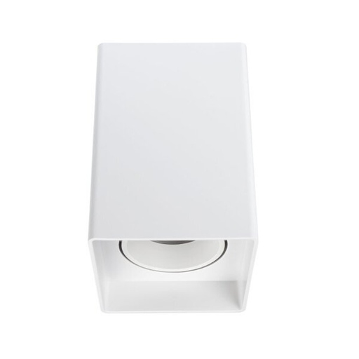 Spot encastré GU10 carré blanc Ø8