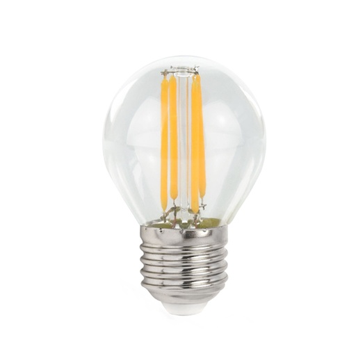 Ampoule Led G45 E27 6W Verre transparent Lumière Jaune