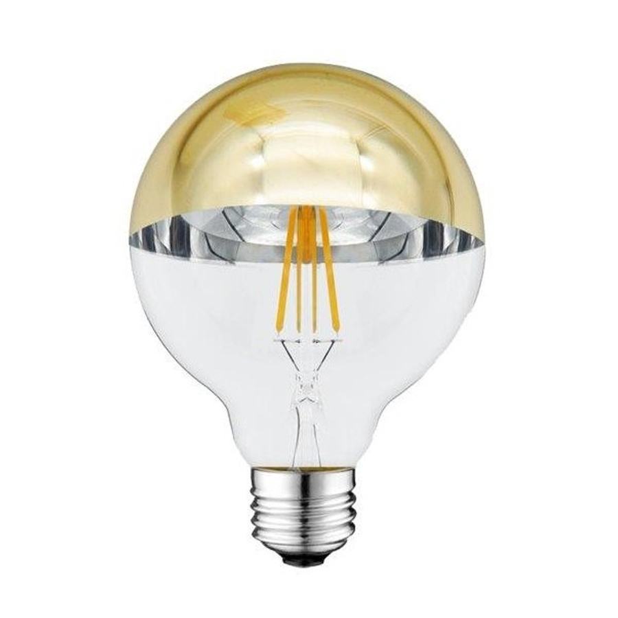 Ampoule LED Filament G95 E27 7W verre doré Lumière Jaune