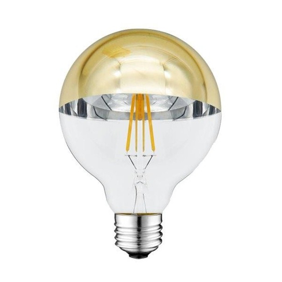 Ampoule Led Filament G95 E27 7W verre doré Lumière Jaune