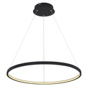Suspension ralph LED 29W en métal noir Lumière jaune