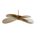 Suspension Miramare en feuilles de métal doré