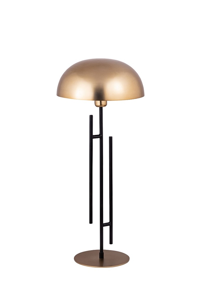 Lampe à poser Obscur en métal revêtement noir poudre