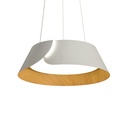 Suspension Naidoo LED 36W en métal blanc Lumière jaune