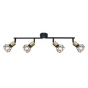 Spot / Plafonnier Xara I  4 lampes métal laiton vieilli