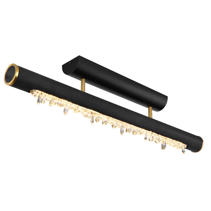 Plafonnier led 15W Felicitas en métal noir