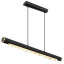 Suspension Félicitas métal noir mat lumière jaune