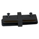 Connecteur droit noir pour profilé