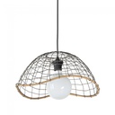 Suspension lanka xxl en forme dôme métal filaire noir
