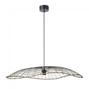 Suspension lanka xxl en forme dôme métal filaire noir