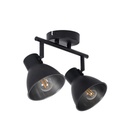 DOCK - Spot / Plafonnier 2 lampes en métal noir