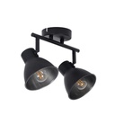 Spot/plafonnier Dock 2 lampes en métal noir