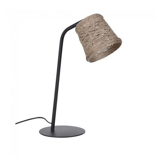 Lampe à poser Nude en métal et ficelle tressée naturel