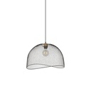 Suspension Ottawa en métal grillagé noir