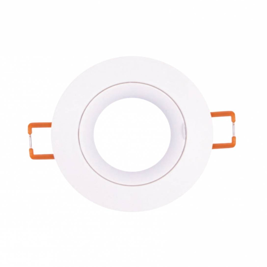 Spot encastré GU10 rond blanc Ø8cm