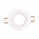 Spot encastré GU10 rond blanc Ø8cm