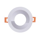 Spot encastré GU10 rond blanc Ø8cm