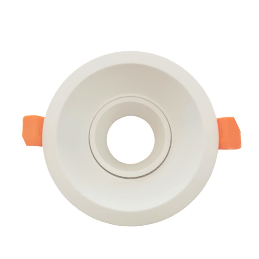 Spot encastré GU10 orientable rond blanc Ø10cm