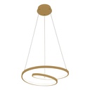 Lustre / Suspension elipse LED 46W doré dimmable avec 3 intensités